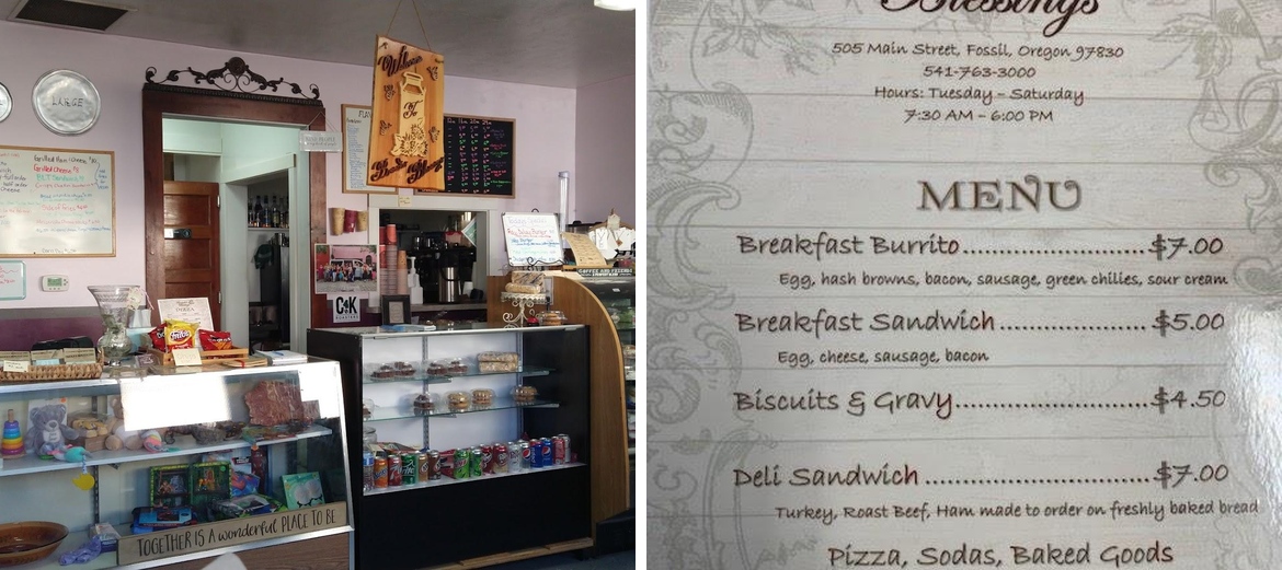 Brenda's Blessings Menu
